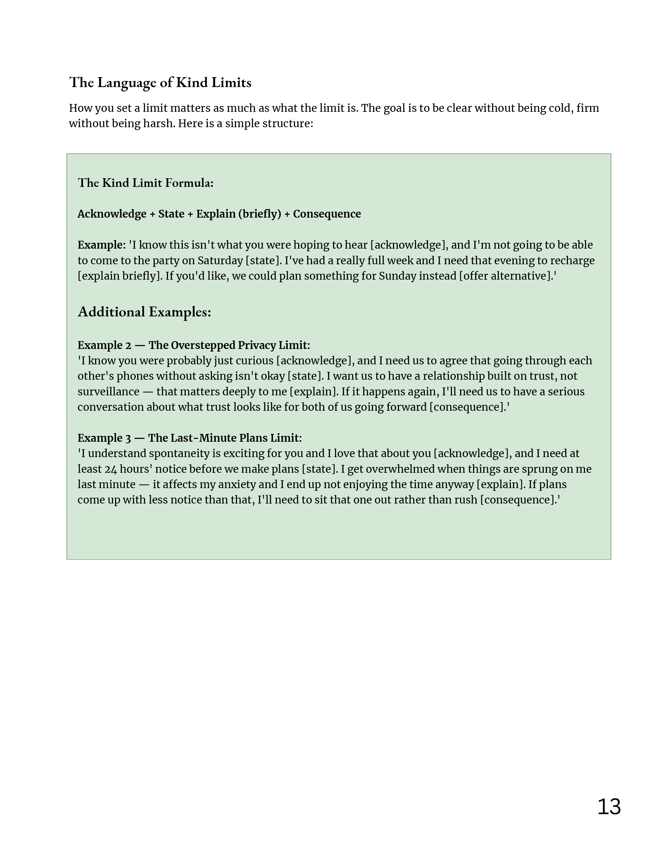 Kind Boundary Workbook Page 13
The Kind Limit Formula + Real Examples